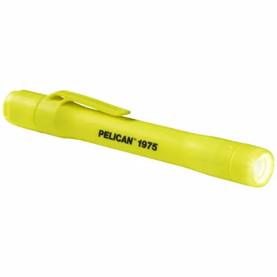 PELICAN Safety-Rated Penlight: 117 lm, 2.15 hr Run Time at Max. Brightness, 24 m Max Beam - Penlights