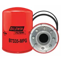 Spin-on oil filter with cellulose media for removing contaminants from engine oil. Thread size 1 5/8"-12, overall height 7 in, outside diameter 5 1/16 in. Includes G369-B furnished gasket. Suitable for use in agricultural and industrial equipment