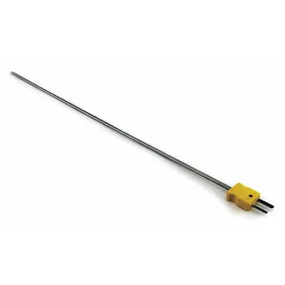 Dayton Type K Thermocouple Probe, Rounded Tip, 12 in Length - Thermocouples for Gas Applications