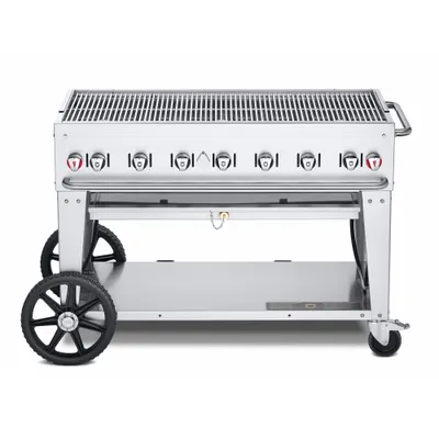 CROWN VERITY MCB-48 Wheeled Gas Grill, 6 Burners, 99,000 BtuH, Natural Gas - Wheeled Grills