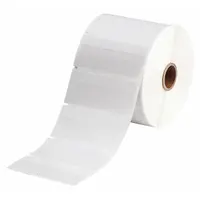 Wraparound Label: 1/2 in x 13/16 in, Vinyl, White (Matte), For 10 AWG to 4 AWG Wire Gauge (MPN THT-74-427-5-SC)