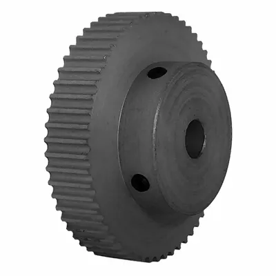 Dayton Timing Pulley: Modified Curvilinear, Fixed, For GT Timing Belt Section - GT Section Fixed-Bore Timing Pulleys with Hub