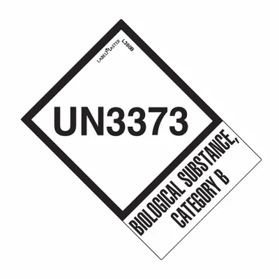 LABELMASTER UN3373 Label, 2 in x 2 3/4 in, 500 PK - Class 6: Toxic, Poison Inhalation & Infectious Substances