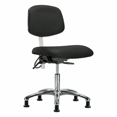 OEM APPROVED VENDOR ESD/Cleanroom Chair, Vinyl, Armless, Height Range 19-24 in - Vinyl ESD & Cleanroom Chairs