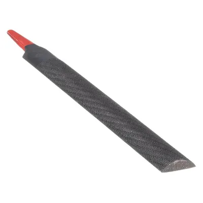 SIMONDS Machinists File: Double-Cut, Single Edge Cut, Bastard Cut, 8 in Lg without Tang - Double-Cut Half-Round Files
