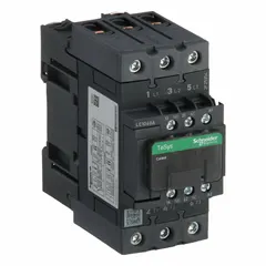 This SCHNEIDER non-reversing IEC contactor is rated at 40 A with a 208V AC coil. It features 3 poles and 3 normally open (3NO) contacts. Suitable for switching and controlling electrical loads in motor control and automation systems, such as conveyors, pumps, and compressors. No integrated surge suppression.
