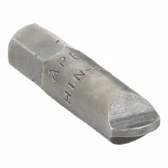 This APEX insert bit features a #1 Hi-Torque head in imperial sizing with a standard hex drive. Constructed from S2 steel and impact rated, it is suited for high-torque fastening applications with power tools. Bit holder not included.
