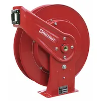 Spring Return Hose Reel: 50 ft (1/2 in I.D.), 500 psi Max Op Pressure, Nickel Plated Steel, Red (MPN 7800 OLP)