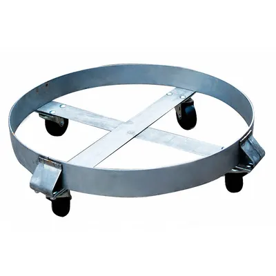 OEM Drum Dolly: 800 lb Load Capacity - Cross-Brace Drum Dollies with Support Ring