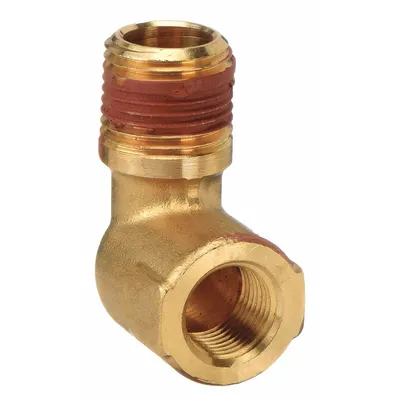 PARKER VS1202P-6-8 90° Threaded High-Pressure Pipe Elbow - Threaded High-Pressure Pipe Fittings with Sealant