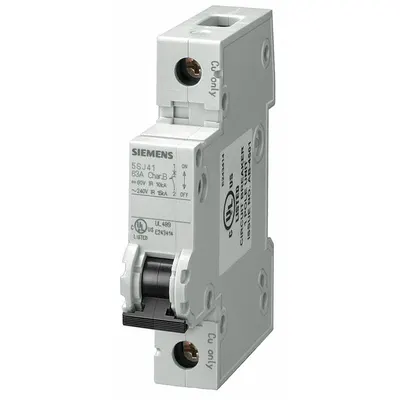 Siemens 5SJ41606HG40 B-Curve 1-Pole UL489 DIN Rail-Mount - B-Curve, 1-Pole UL489 DIN Rail-Mount Miniature Circuit Breakers