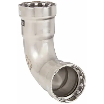 VIEGA MEGAPRESS 1 in Press-Fit x Press-Fit Elbow Fitting for Potable Water - Potable Water Stainless Steel Press Fittings