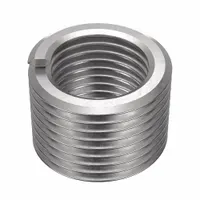 Free-running tangless helical insert for repairing or reinforcing internal threads in metal components. Features 1/4"-28 fine thread, plain finish, 18-8 material, and tensile strength of 200,000 to 250,000 psi. Right-hand thread direction. Supplied in a pack of 1,000
