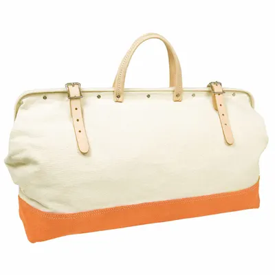 CLC Tool Bag: 20 in W x 20 in D x 12 in H, Tan, Canvas, 1 Pockets, 1 Inside Pockets - Canvas Tool Totes