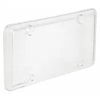 License Plate Cover: Clear, 12 3/8 in Lg, 6 1/4 in Wd, Polymer (MPN 00456-8)