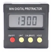 GENERAL TOOLS Digital Angle Finder: 2 1/8 in Overall Ht, 0°to 180°, Included, LCD, Plastic, Li-Ion (MPN 824)