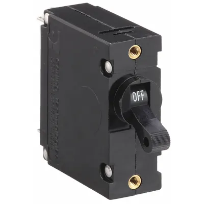 CARLING TECHNOLOGIES Panel Mount Circuit Breaker: 5 A Amps, 250/277V AC, 80V DC, Threaded Insert - Toggle Style, Front Panel-Mount Miniature Circuit Breakers