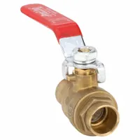 APPROVED VENDOR Manual Two-Way Ball Valve: 1/2 in, Brass, Straight, Sweat x Sweat, Two-Piece, Lever (MPN 107-853)