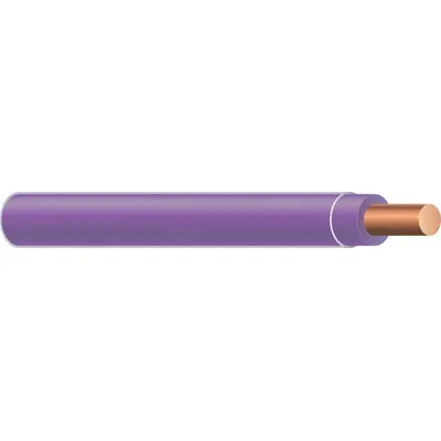 SOUTHWIRE Copper TFN/TFFN Building Wire, 18 AWG, Solid, Purple, 500 ft, 600 V - Copper TFN/TFFN Building Wires