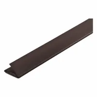 Self-adhesive perimeter door seal with fin shape, made from elastomeric/graphite/PVC material in brown. Features standard adhesive bond for mounting around door frames. Used for fire and smoke containment in commercial and industrial buildings