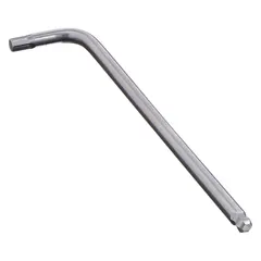 Stainless steel L-type hex key with 1/8 in SAE tip size and 4 7/8 in long arm. Used for driving hex socket screws in assembly, maintenance, and repair tasks where corrosion resistance is required.