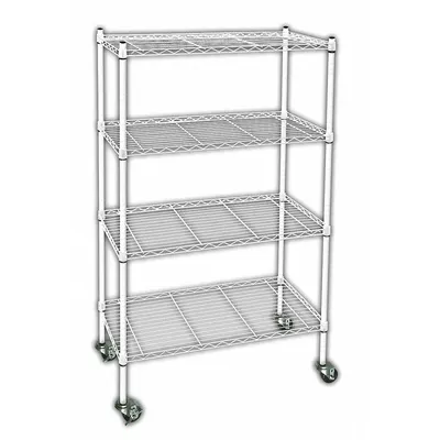 OEM Wire Shelving Unit: 36 in x 24 in x 68 in - Mobile Wire Shelving for Dry Use