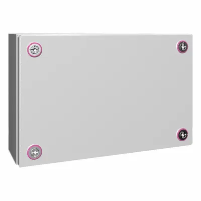 RITTAL Enclosure: Light Gray, Steel, 7 in x 11 in x 5 in, NEMA 1/12/3R/4 - Metallic Boxes