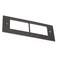 Steel device box cover from the OFR series, designed for use with OFR over-floor raceways. Provides a low-profile outlet plate for communication cabling in commercial environments. cETLus listed. Color: Black