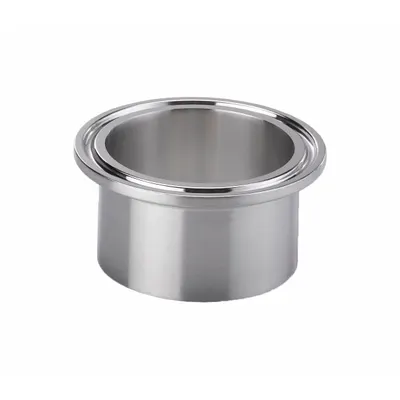 MAXCORE Sanitary Fitting Ferrule: Clamp Ferrule Medium, 2 1/2 in OD Size - 316 Stainless Steel Sanitary Tube Fittings