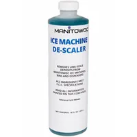 Liquid cleaner formulated for ice machines. Nickel-safe formula removes scale and mineral buildup without damaging nickel-plated components. Suitable for routine maintenance in commercial and hospitality settings