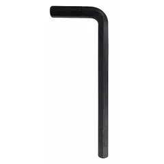 L-shaped hex key with two tips, 7/32 in SAE tip size, short length. Made of alloy steel with black oxide finish. Used for tightening or loosening hex socket screws and bolts in maintenance, assembly, and repair applications.