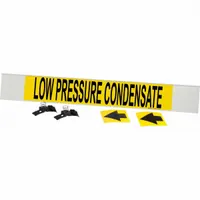Pipe Marker: Low Pressure Condensate, Yellow, Black, Fits 8 in and Larger Pipe O.D., 1 Pipe Markers (MPN 5719-HPHV)