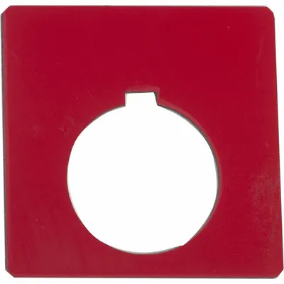 SCHNEIDER Legend Plate: 30 mm Panel Mounting Size, Square - Push-Button Rings & Plates