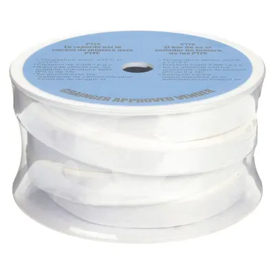 OEM PTFE Gasket-Making Tape, White, 0.27 in Thick, -400°F to 600°F, 3/4 in x 15 ft