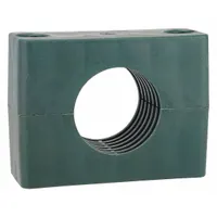 This replacement insert is designed for Beta Clamps used in pipe, hose, and tube routing systems. It features a steel clamp with a polypropylene cushion to secure and cushion a single line, reducing vibration and wear. Suitable for industrial piping applications