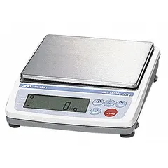 Metal-constructed precision lab balance with 6000 g capacity, 0.1 g readability, and 0.0001 g repeatability. LCD display. Suitable for laboratory weighing, quality control checkweighing, formulation, and parts counting applications.