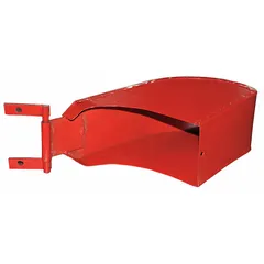 This chain container collects and stores slack chain on hoists, preventing tangling and improving safety. It is compatible with hoists rated for 500 lb, 1,000 lb, and 2,000 lb load capacities, suitable for industrial lifting and material handling applications.