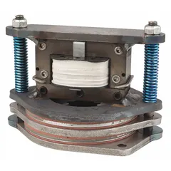 Brake kit for electric chain hoists, compatible with Lodestar series. Used to control and stop loads during lifting operations in industrial settings such as manufacturing, warehousing, and maintenance.