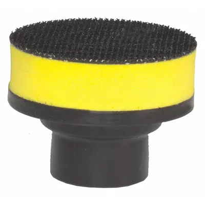 FLEX NORTH AMERICA 2 in Yellow Rubber Hook-and-Loop Backing Pad - Vehicle Backing Pad Plates