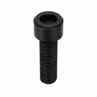 Inch-system standard socket head cap screw with 7/16"-14 thread, 1-1/2" length, and 3/8" drive size. Made of alloy steel with black oxide finish. Right-hand thread. Supplied in a 50-piece pack. Used for clamping and securing components in machinery, tooling, jigs, fixtures, and industrial assemblies