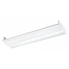 This 1 ft. x 4 ft. LED center-basket troffer delivers 4,985 lumens at 5000K color temperature, consuming 36 W. It operates on 120 to 277V AC and is dimmable. Designed to replace (2) lamp T8 fluorescent fixtures, it is suitable for general ambient lighting in commercial ceilings such as offices, schools, and retail spaces.