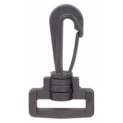 LUCKY LINE PRODUCTS Utility Spring Hook: 1 Snaps, Wire Gate, Plastic - Light Duty Spring Snaps