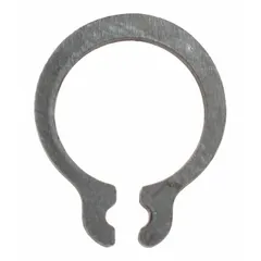 This retaining ring is a GGS material handling part designed to fit Dayton-brand equipment. It secures components on compatible models including 3TP95, 3TP96, 3TP97, 3TP98, 3TP99G, and 3TR01G. Used in industrial material handling applications for reliable retention.