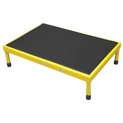 COTTERMAN Work Platform: 8 in Platform Ht - Max, 24 in Platform Wd, 24 in Platform Dp - Cushioned Adjustable-Height Single-Step Platforms