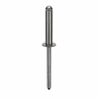 Inch-series domed-head blind rivet with 0.183" diameter, 2 7/32" overall length, and 59/64" body length. Suitable for fastening materials where only one-sided access is available, common in sheet-metal assembly and general fabrication. Supplied in a 250-piece pack