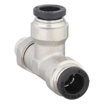 PARKER Nickel-Plated Brass Tube Fitting Tee - Nickel-Plated Brass Tube Fittings