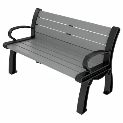 ULTRASITE Heritage Outdoor Bench - Vandal Resistant Resinwood Benches