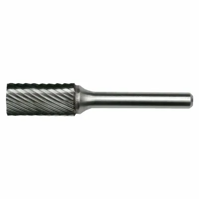 CLE-LINE SA-6 Single-Cut Cylinder Bur, 5/8" x 1" Head, 1/4" Shank - Single-Cut Cylinder Burs