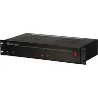Steel-enclosed power supply board providing dual-voltage DC output (12VDC/24VDC) at 18A total rack current from a 115V AC input. Suitable for powering control panels, security systems, and access control equipment in industrial or commercial installations
