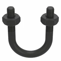 This steel U-bolt is designed for securing 1 in pipe, tubing, or conduit to structural supports. It features a 3/8"-16 thread size and 2 1/2 in inside height. Sold in a 10-pack for use in plumbing, HVAC, and mechanical installations.